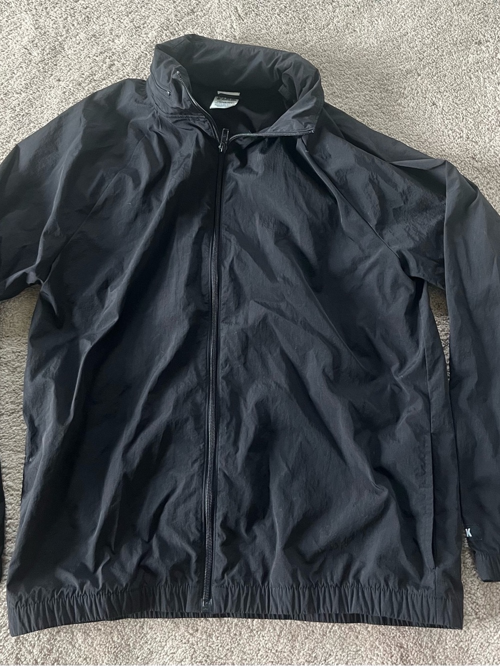 PINK Victoria's Secret Women’s Black Zip-Up Windbreaker